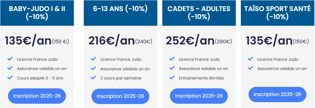 Inscription Judo - EGJ Gagny