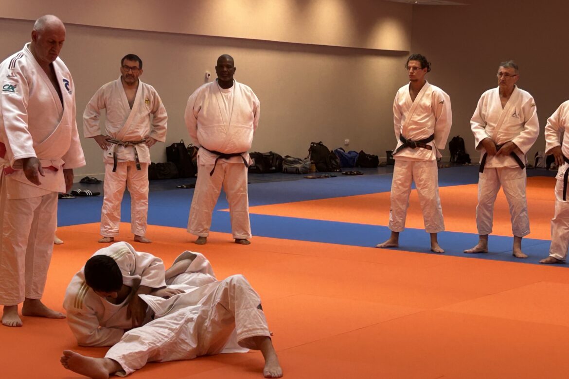 Ruddy Vallet lors du stage de rentrée d’arbitrage au Prisme de Bobigny