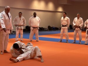 Ruddy Vallet lors du stage de rentrée d’arbitrage au Prisme de Bobigny