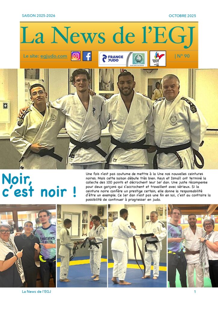 Newsletter EGJ Gagny oct 25